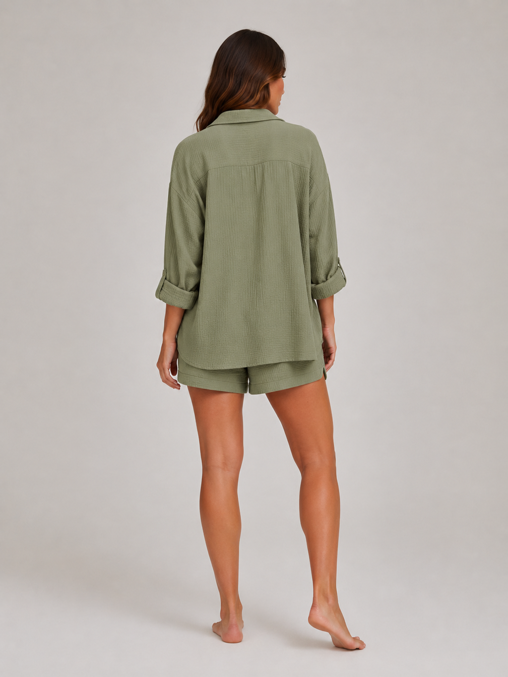 Nancy - Katoenen Set met Blouse en Short