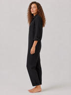 Nieke - Jumpsuit met Lange Mouwen en Vloeiende Pasvorm
