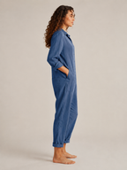 Nieke - Jumpsuit met Lange Mouwen en Vloeiende Pasvorm