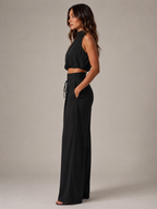 Niene - Tweedelige Set met Haltertop en Wijde Broek