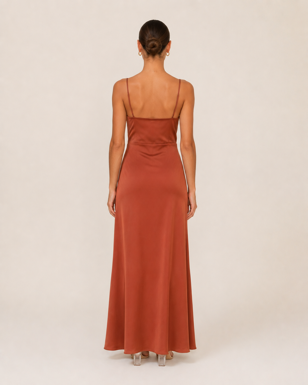 Heloise - Dames Slip Dress Met Zijsplit En Spaghettibandjes
