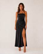 Heloise - Dames Slip Dress Met Zijsplit En Spaghettibandjes