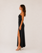 Heloise - Dames Slip Dress Met Zijsplit En Spaghettibandjes