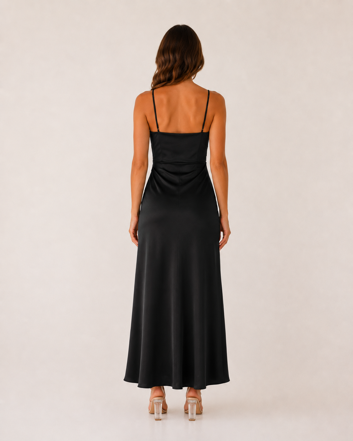 Heloise - Dames Slip Dress Met Zijsplit En Spaghettibandjes