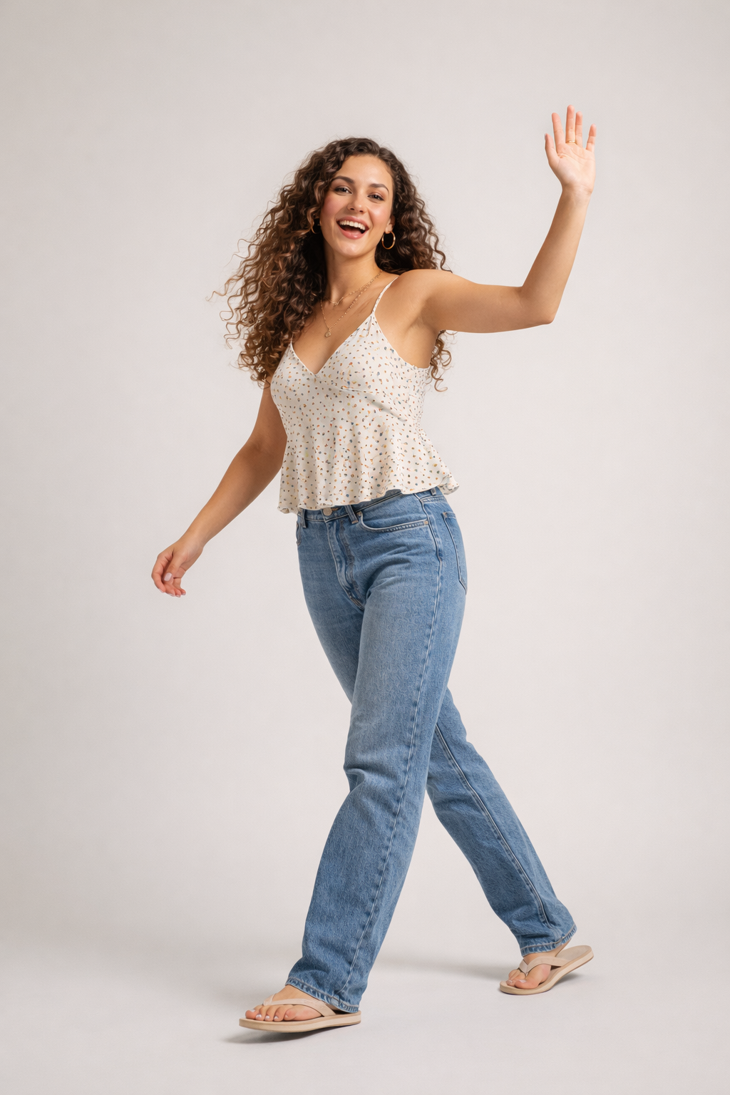Daniëlla Gebloemde Top
