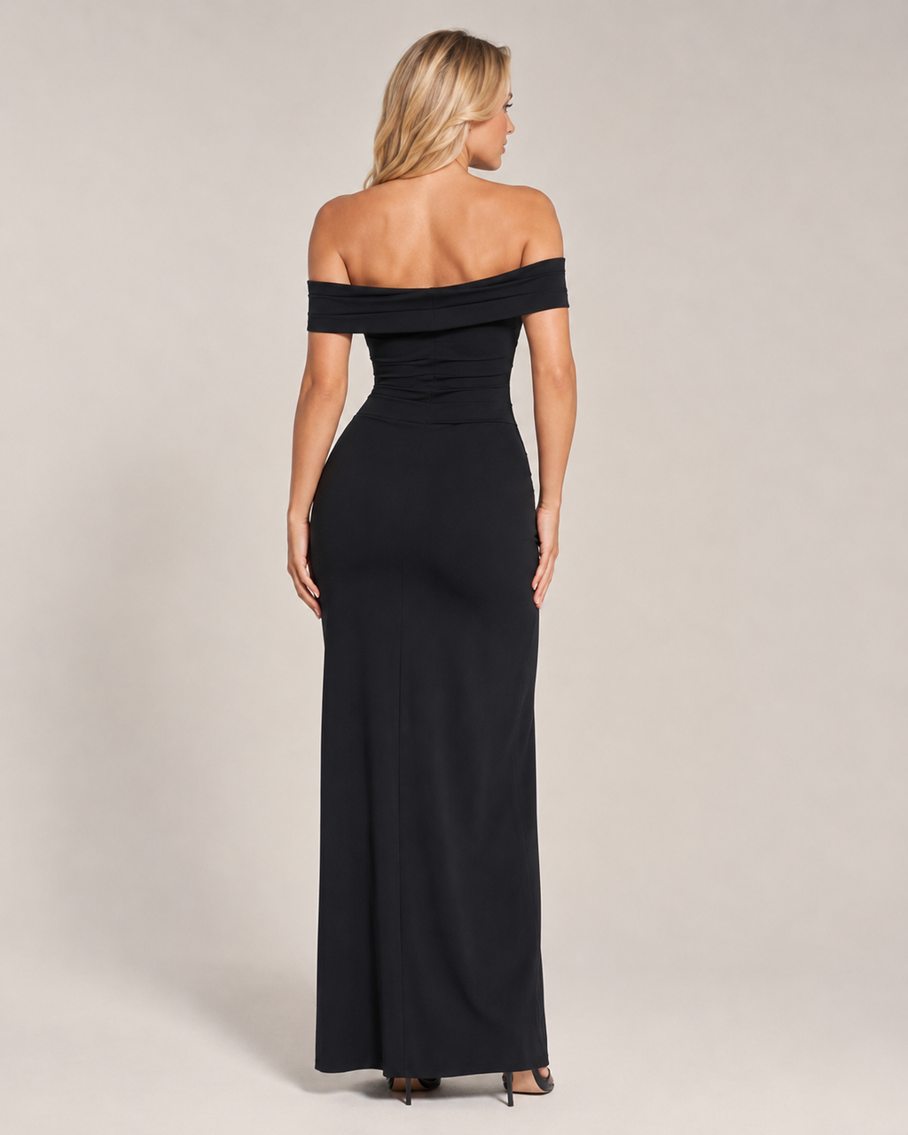 Katalina - Zwarte Strapless Maxi-jurk Met Split