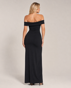 Katalina - Zwarte Strapless Maxi-jurk Met Split