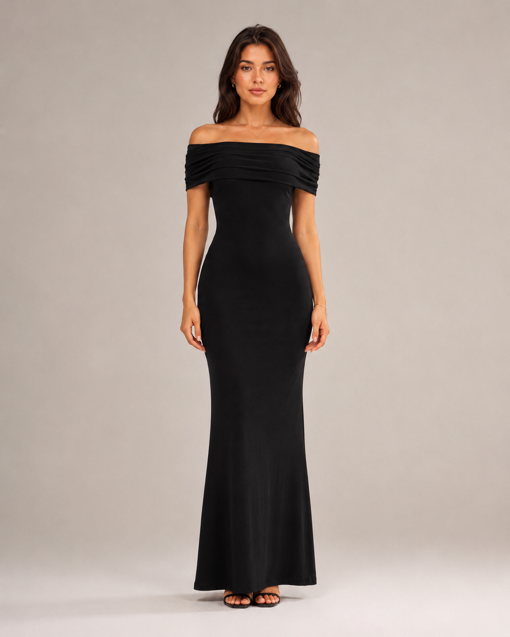 Isella - Strapless Maxi-jurk met Nauwsluitend Silhouet
