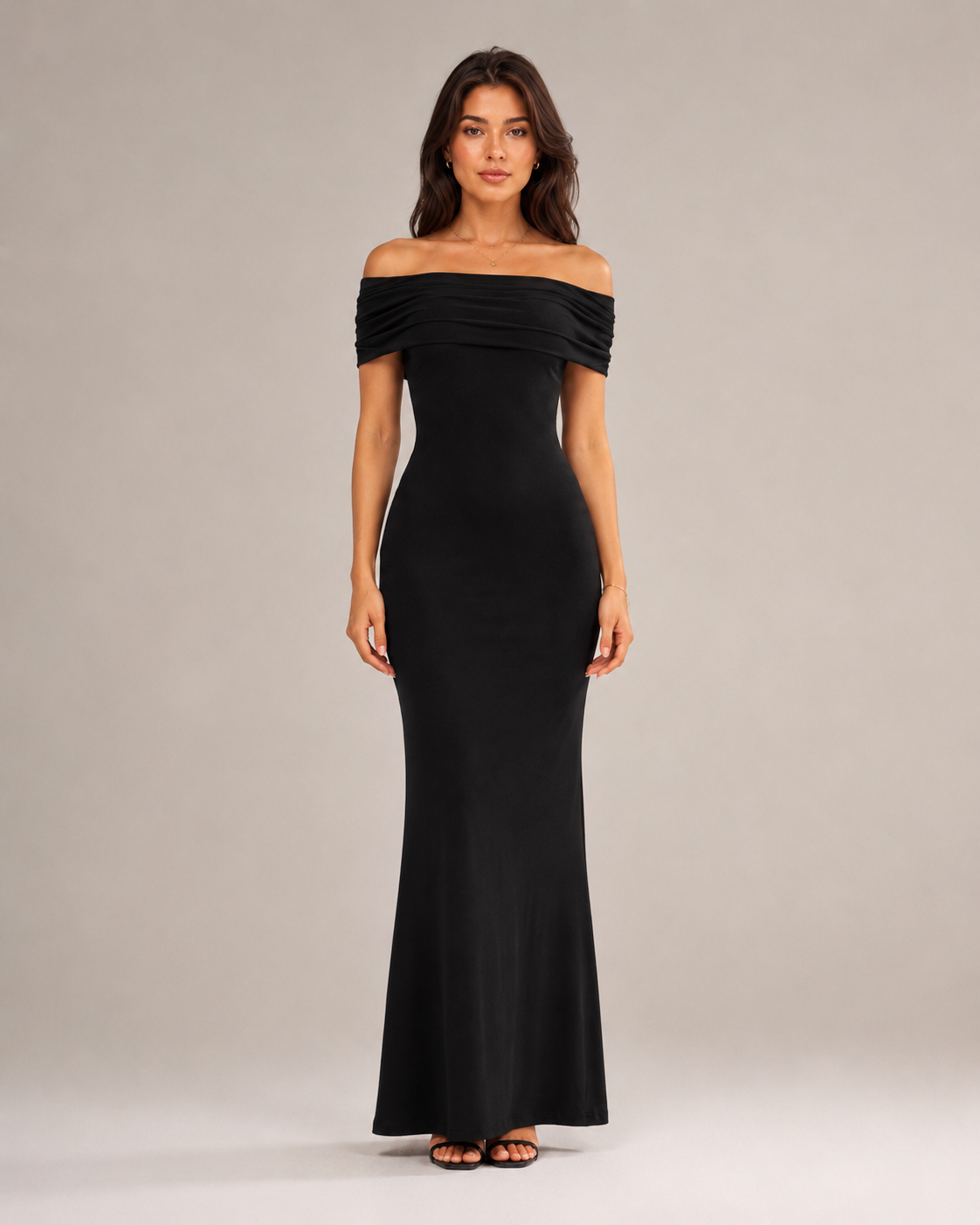 Isella - Strapless Maxi-jurk met Nauwsluitend Silhouet