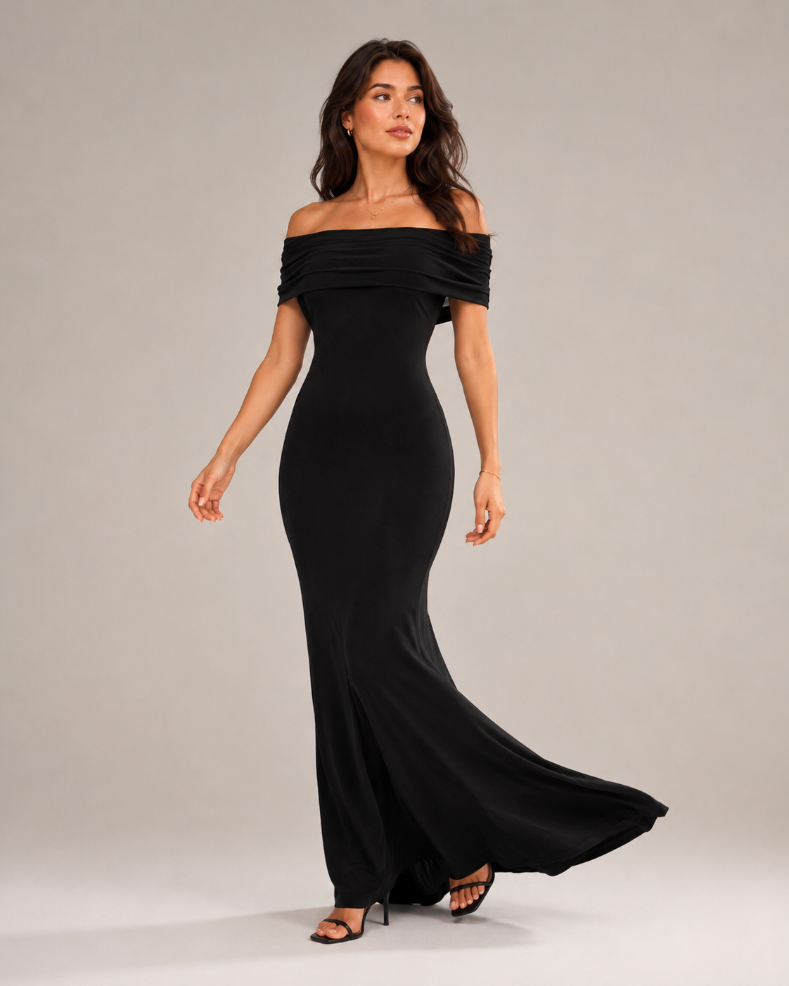 Isella - Strapless Maxi-jurk met Nauwsluitend Silhouet