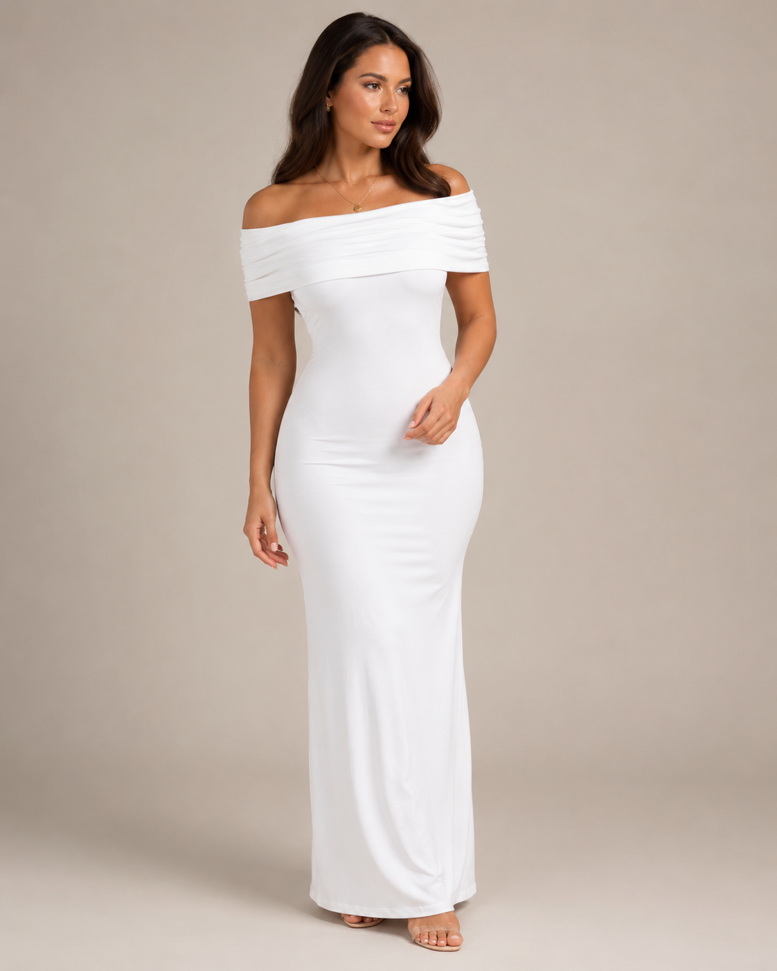 Isella - Strapless Maxi-jurk met Nauwsluitend Silhouet