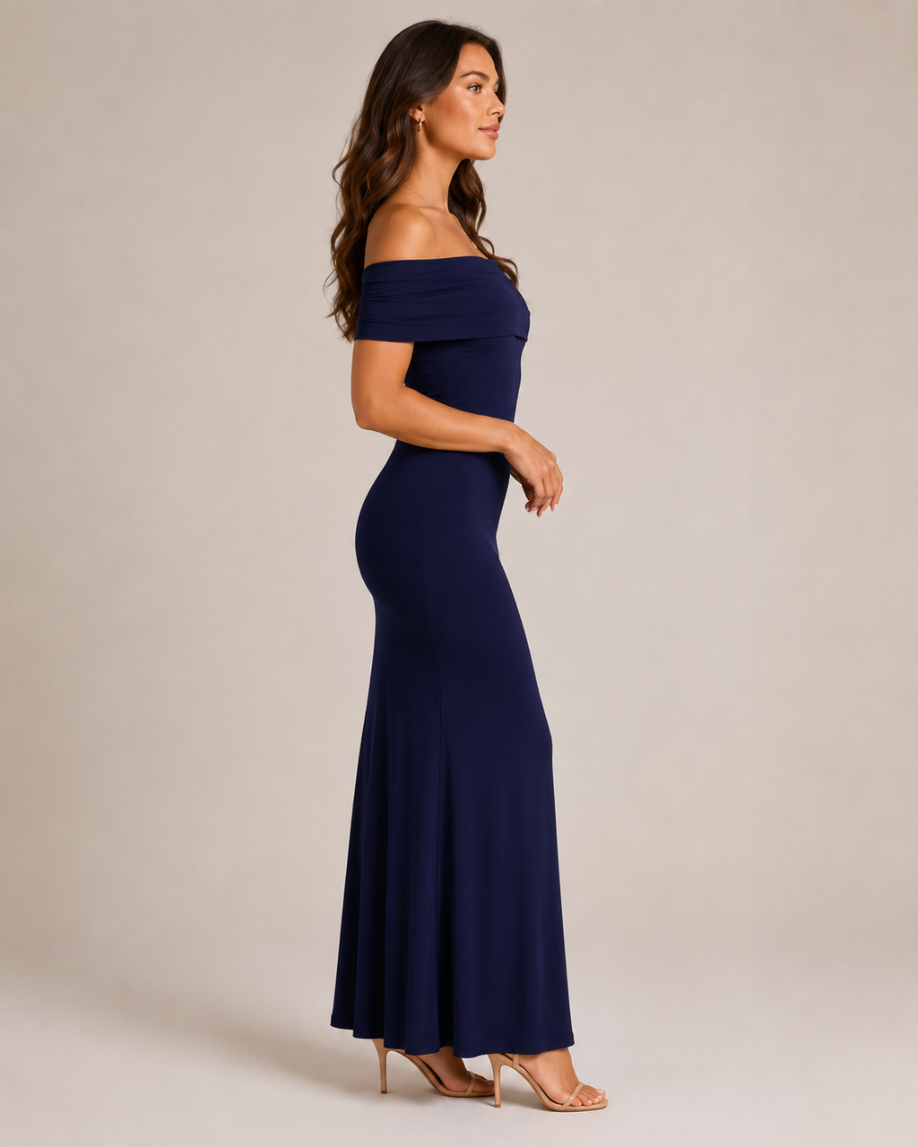 Isella - Strapless Maxi-jurk met Nauwsluitend Silhouet