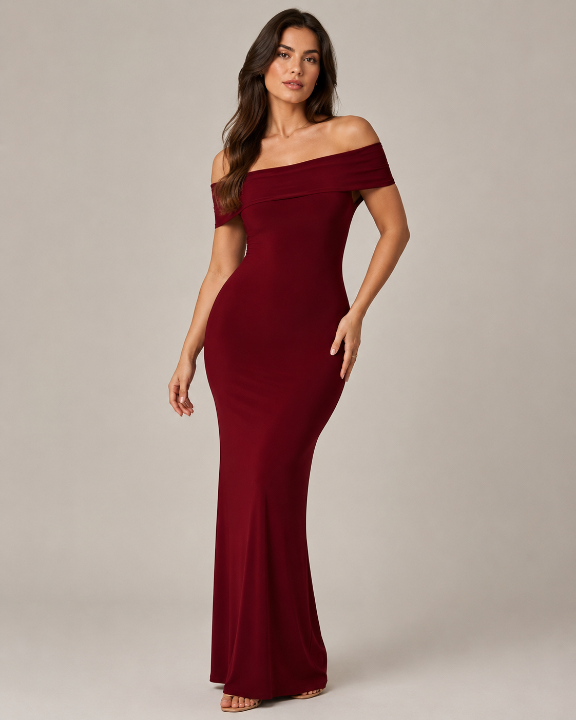 Isella - Strapless Maxi-jurk met Nauwsluitend Silhouet