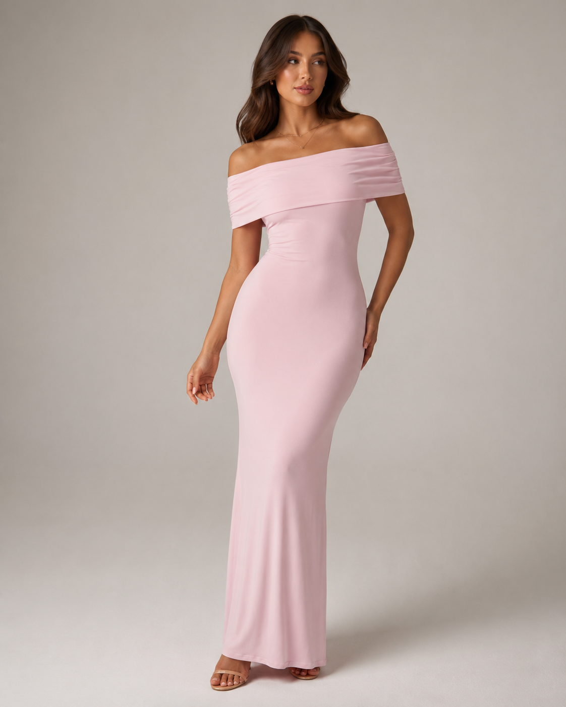 Isella - Strapless Maxi-jurk met Nauwsluitend Silhouet
