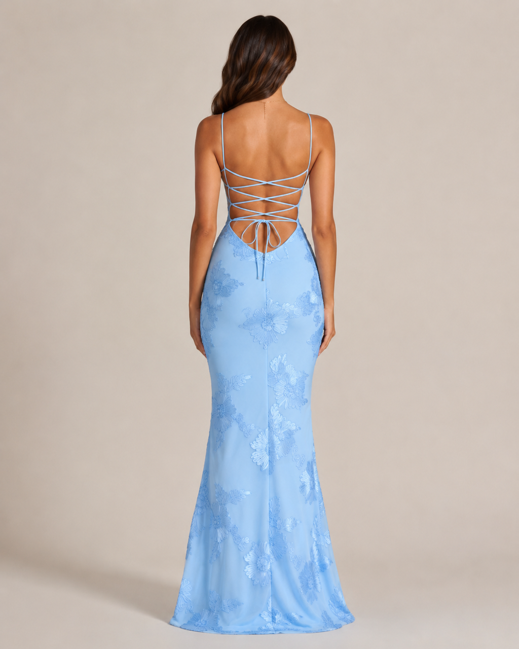 Kivana - Glitter Maxi-jurk Met Verstelbare Schouderbandjes