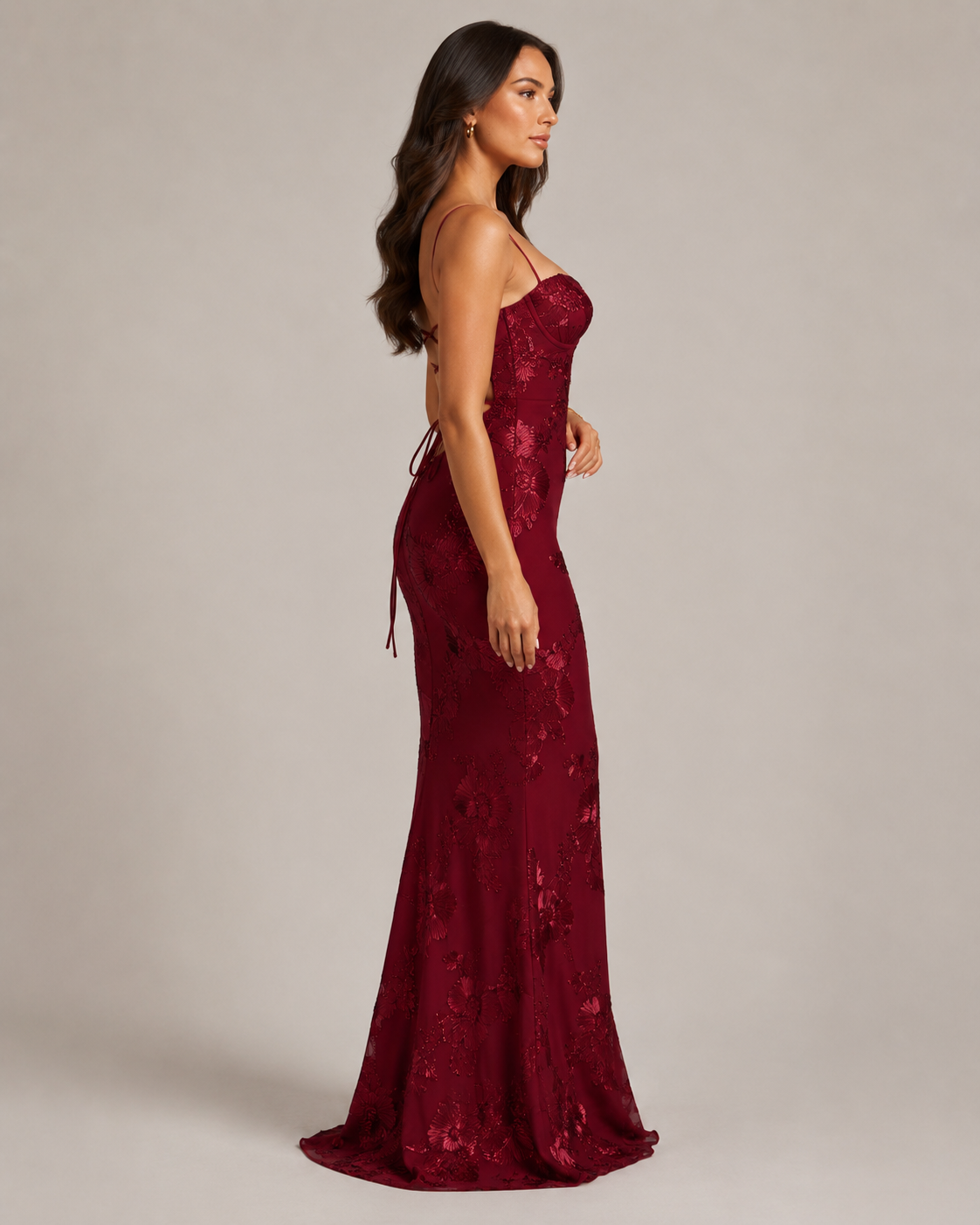 Kivana - Glitter Maxi-jurk Met Verstelbare Schouderbandjes