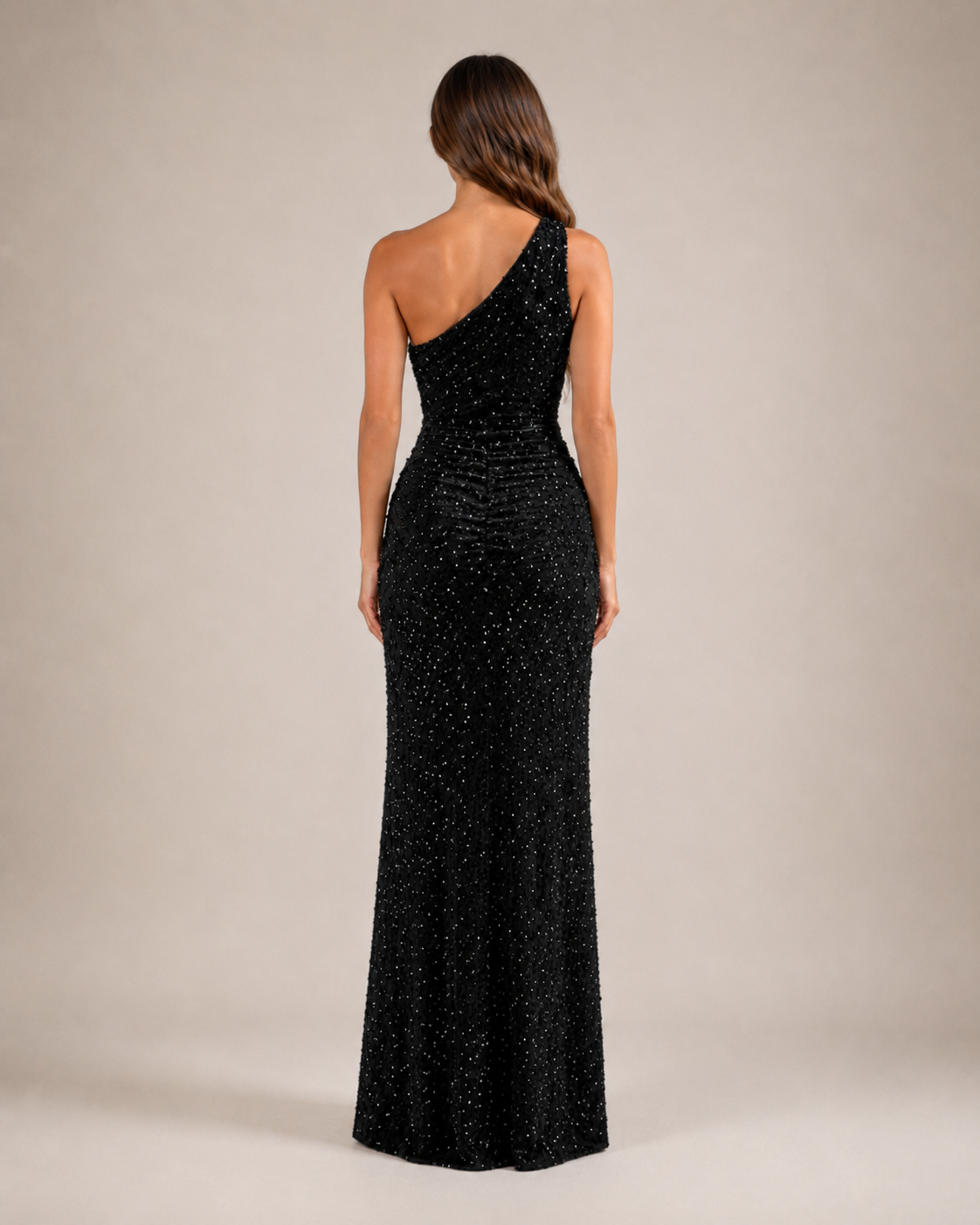 Kiki - Blauwe Strapless Galajurk Met Pailletten