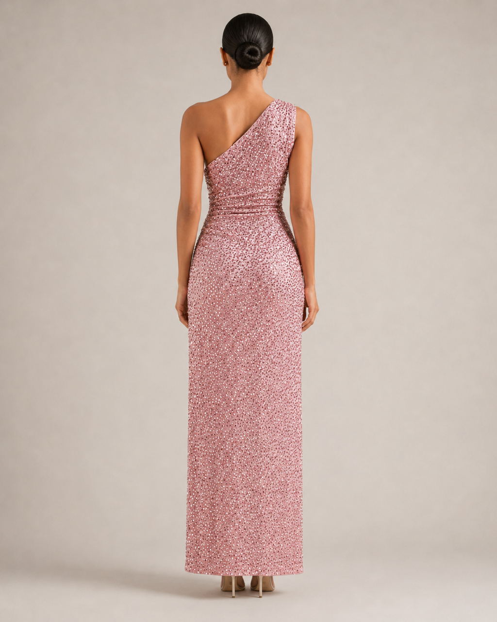 Kiki - Blauwe Strapless Galajurk Met Pailletten
