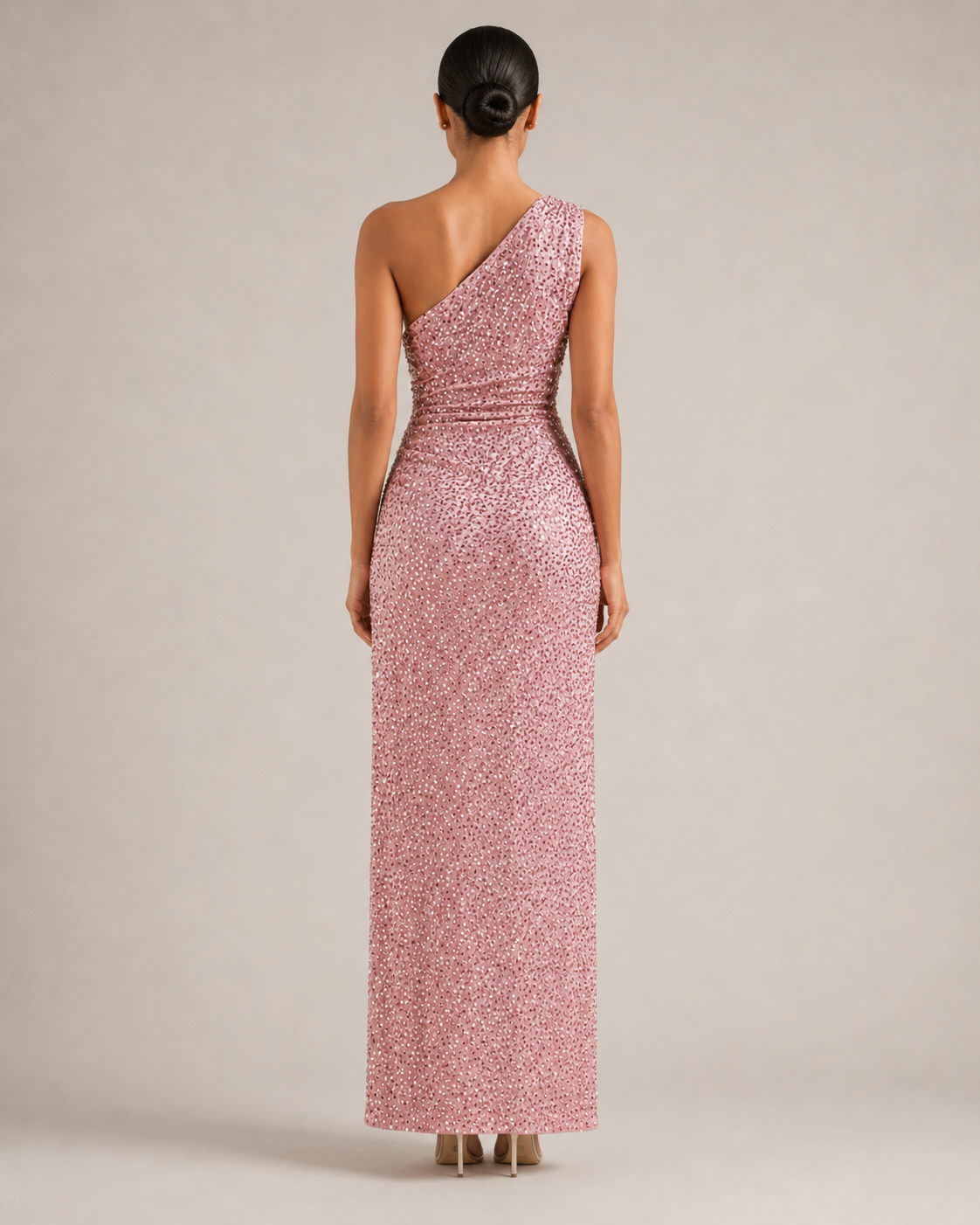 Kiki - Blauwe Strapless Galajurk Met Pailletten