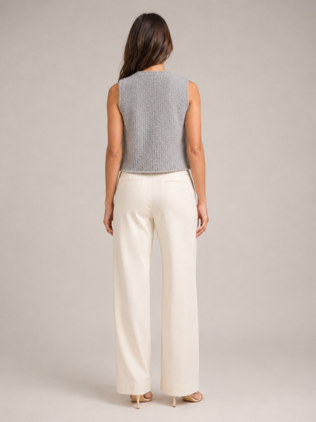 Perla - Dames Gebreid Gilet Met V-hals En Knopen