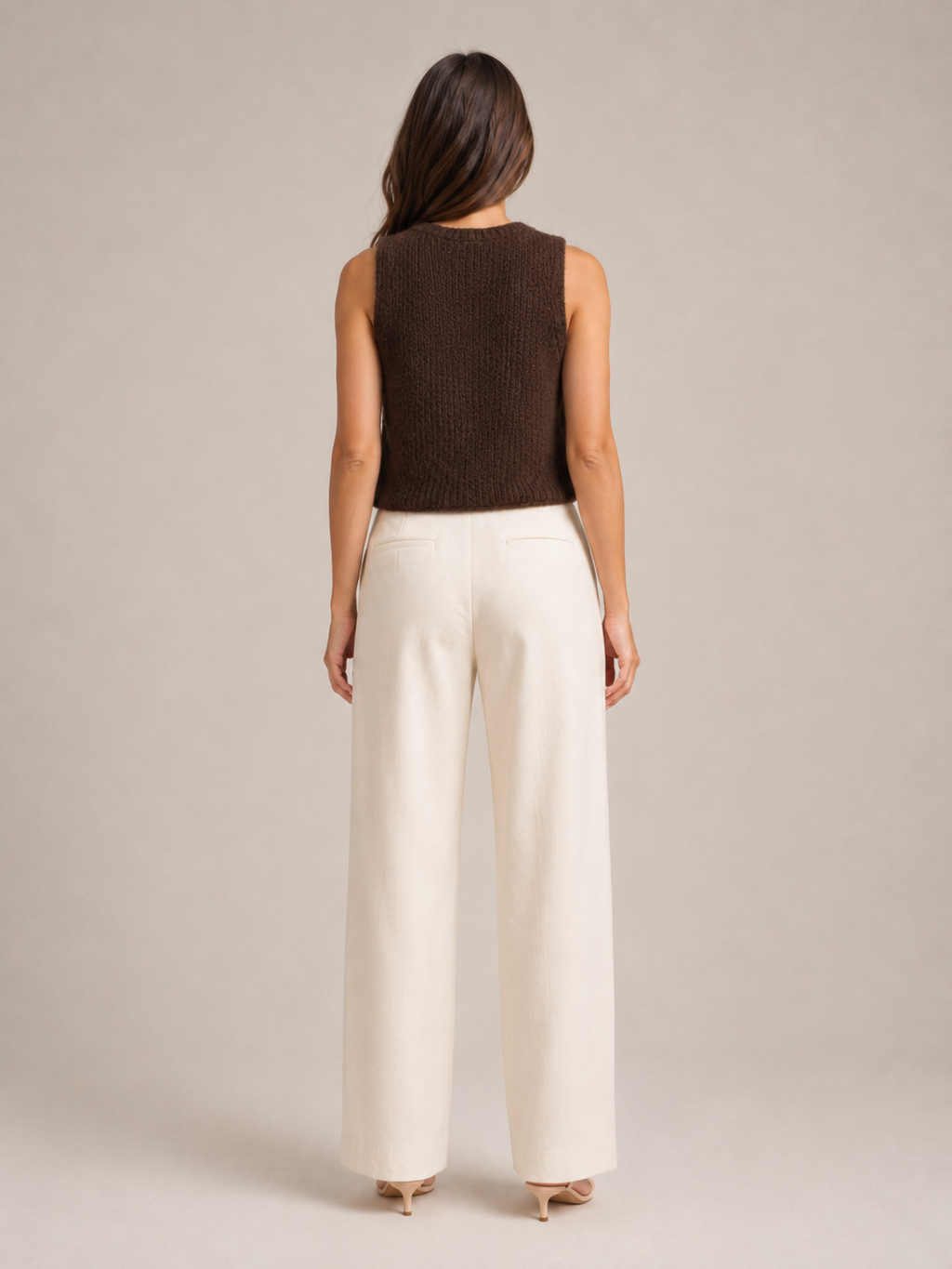 Perla - Dames Gebreid Gilet Met V-hals En Knopen