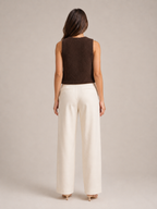 Perla - Dames Gebreid Gilet Met V-hals En Knopen