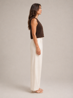 Perla - Dames Gebreid Gilet Met V-hals En Knopen