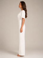 Giorenna - Dames One-shoulder Jumpsuit Met Wijde Pijpen