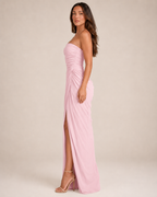 Sienna - Strapless Maxi-jurk Met Drapering En Split