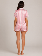 Solina - Dames Pyjamaset Met Satijnlook En Print