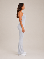 Sidonie - Dames Jumpsuit Met Open Rug En Flared Pijpen