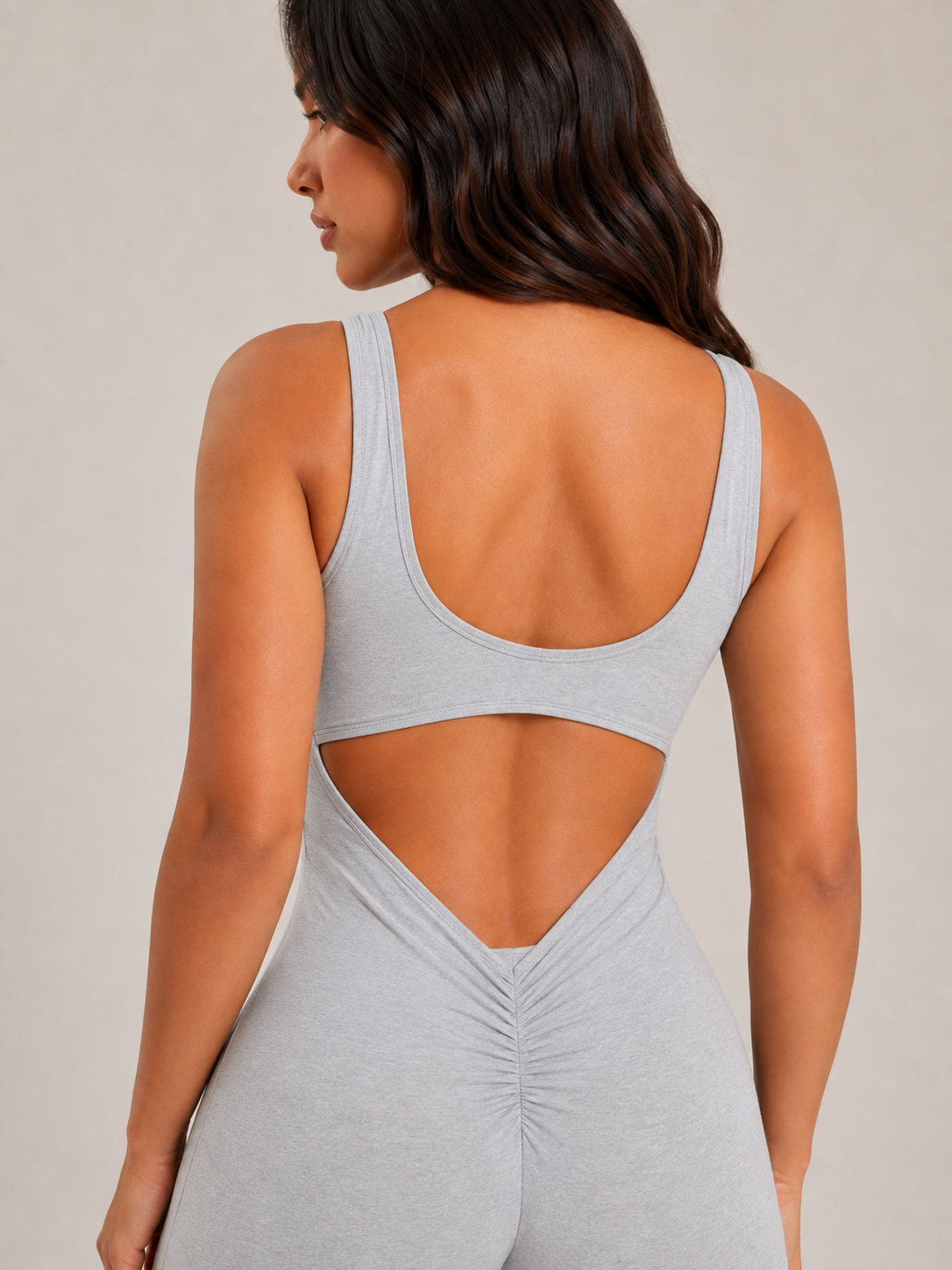 Sidonie - Dames Jumpsuit Met Open Rug En Flared Pijpen