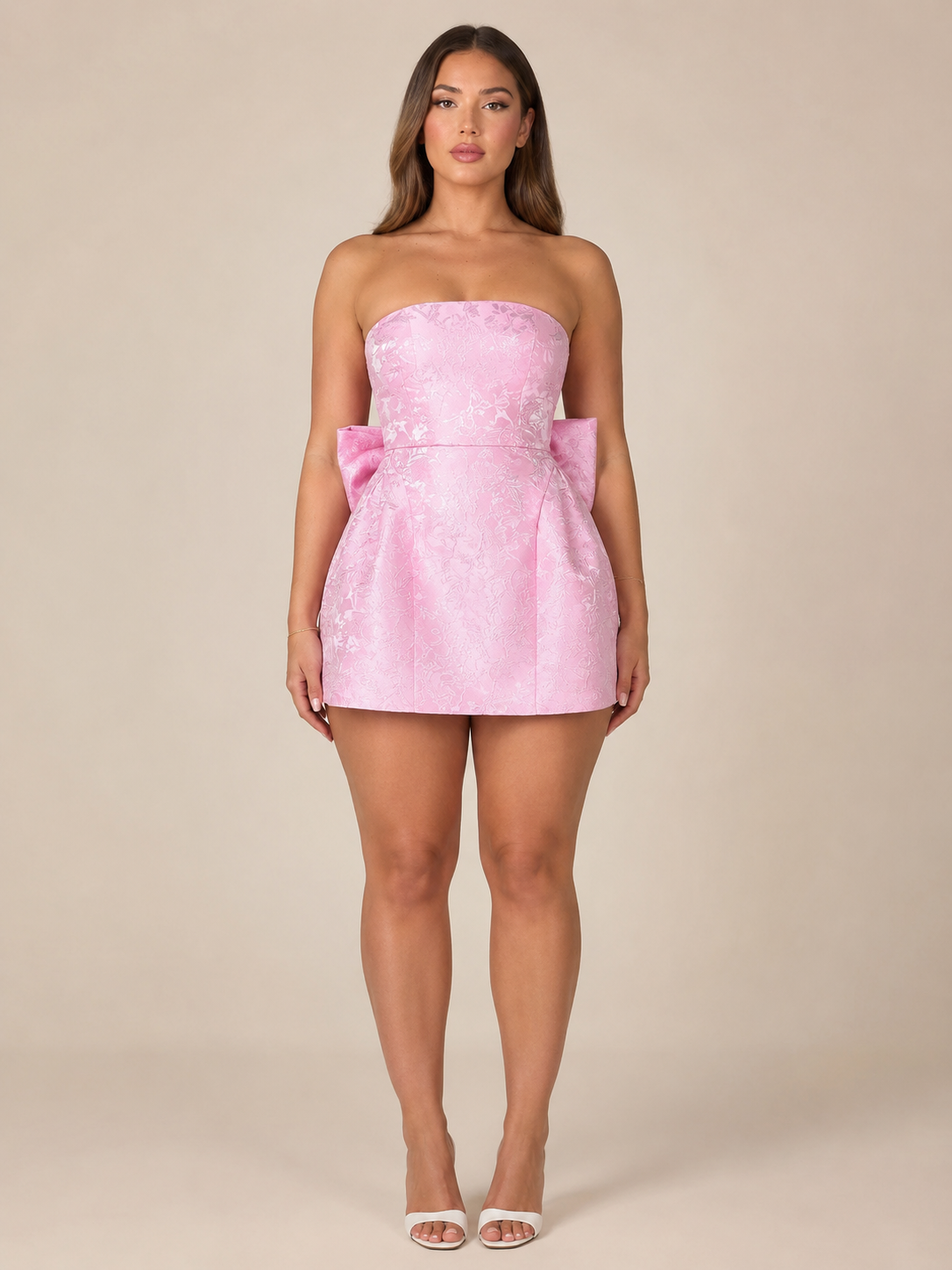 Fayra - Mini-cocktailjurk Met Off-shoulder Halslijn En Hoge Taille