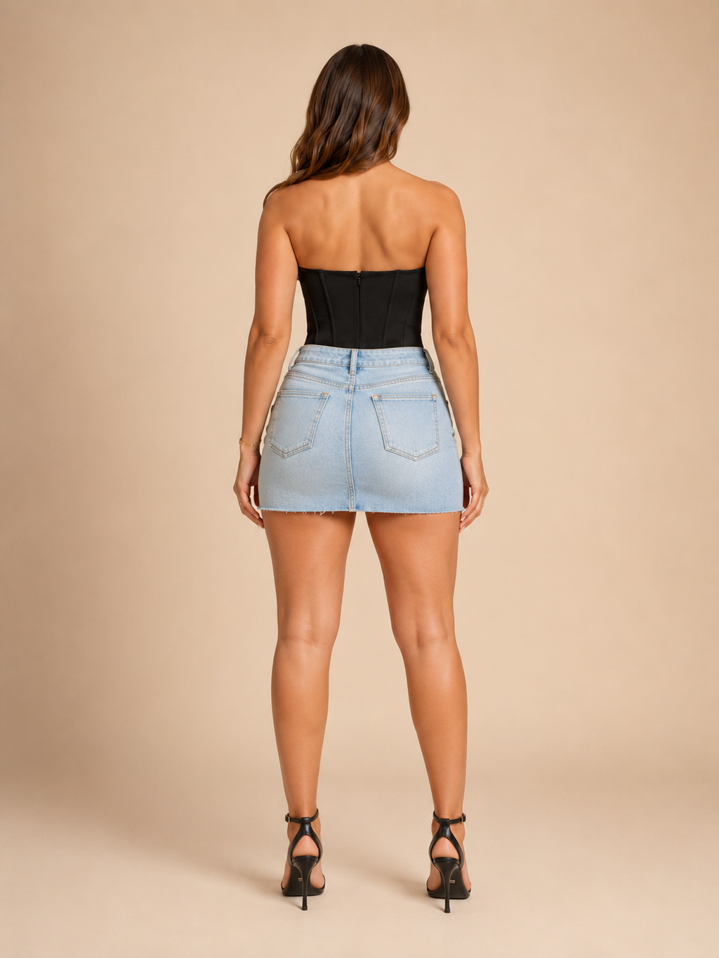 Paola - Strapless Corset Top Met Satijnlook