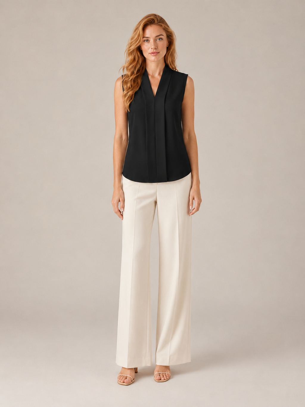 Saméline - Dames Blouse Met V-hals En Losse Pasvorm