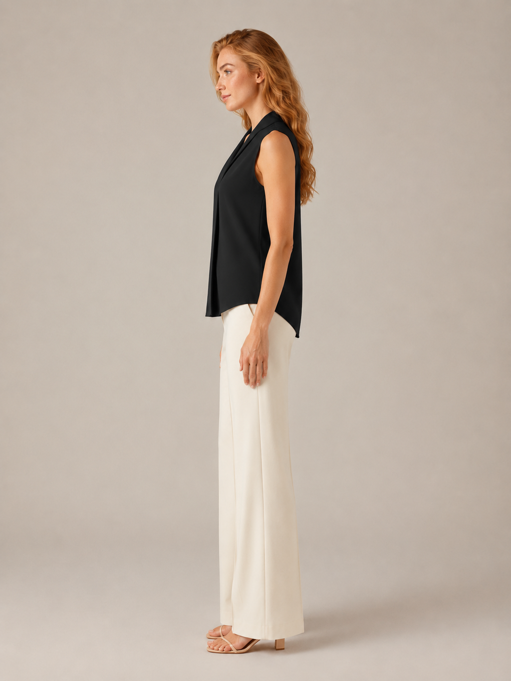 Saméline - Dames Blouse Met V-hals En Losse Pasvorm
