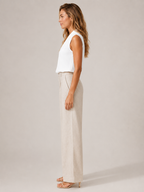 Saméline - Dames Blouse Met V-hals En Losse Pasvorm