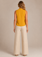 Saméline - Dames Blouse Met V-hals En Losse Pasvorm