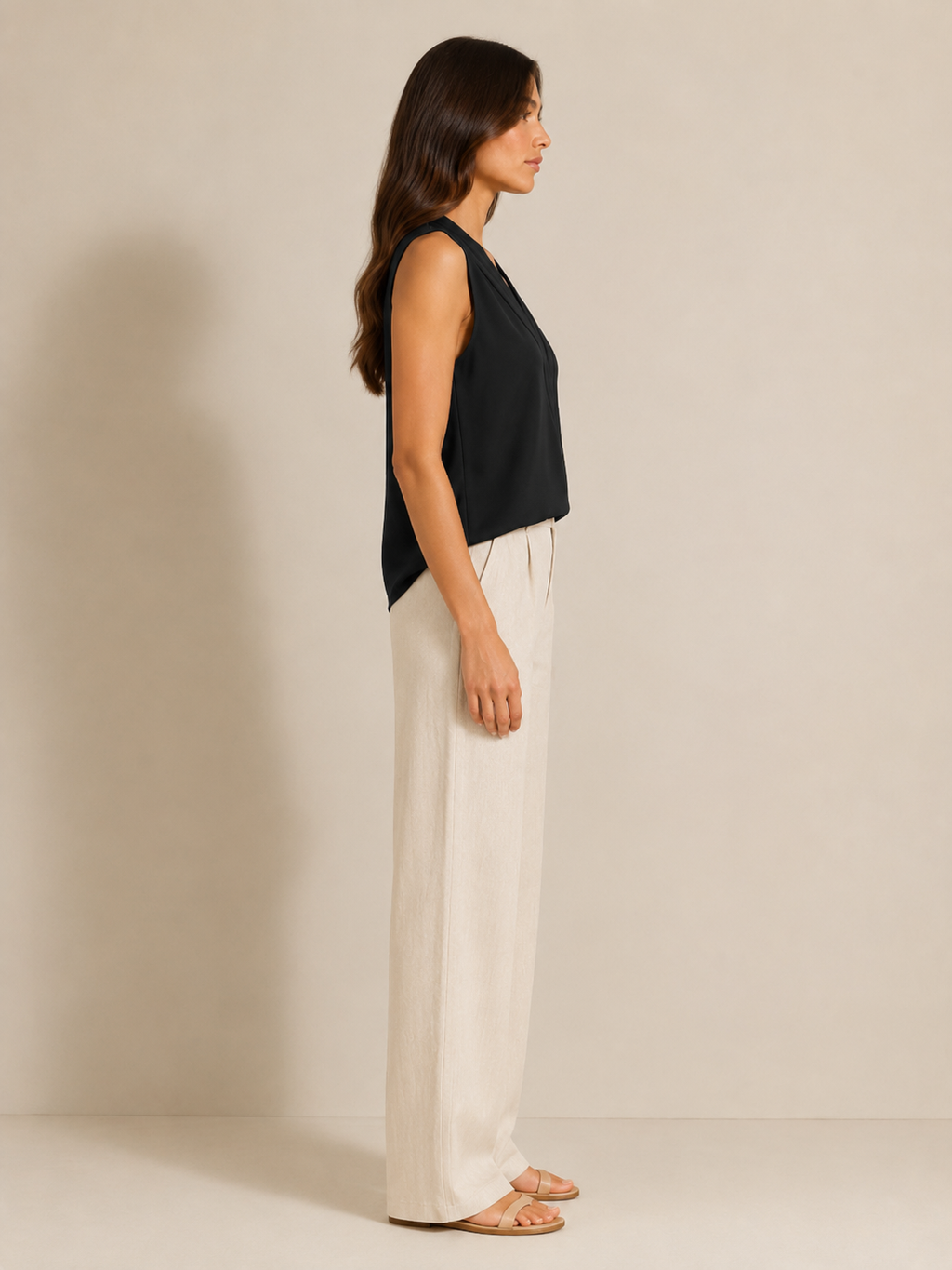 Savienne - Dames Blouse Met V-hals En Plooidetail