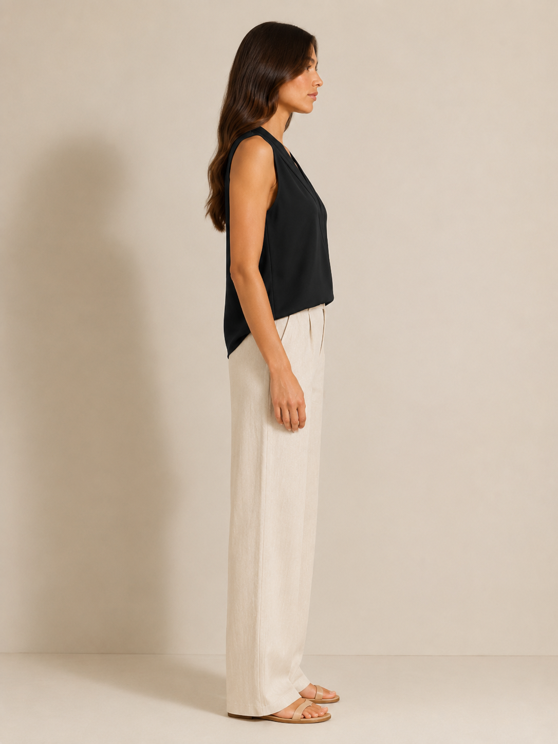 Savienne - Dames Blouse Met V-hals En Plooidetail