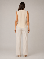 Savienne - Dames Blouse Met V-hals En Plooidetail