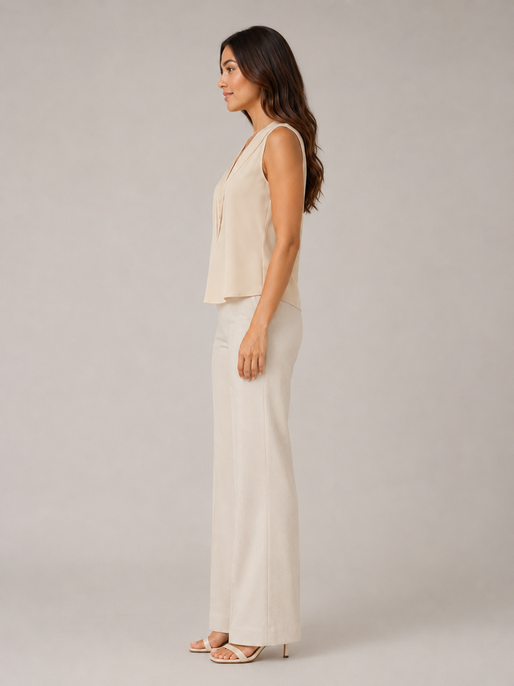 Savienne - Dames Blouse Met V-hals En Plooidetail