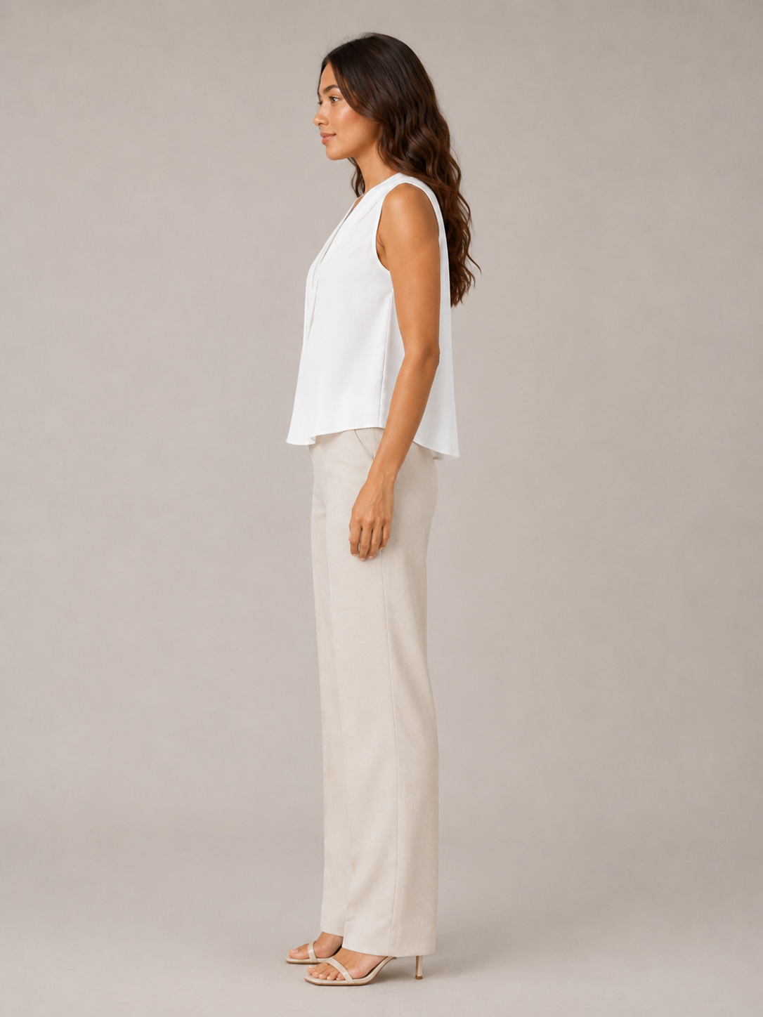 Savienne - Dames Blouse Met V-hals En Plooidetail