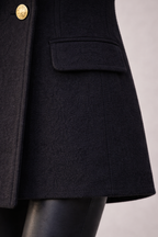 Danique Dames Mantel – Double-Breasted Mantel Met Binnenknoop