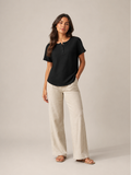 Soreana - Dames Top Met Knoopdetail En Fijne Structuur