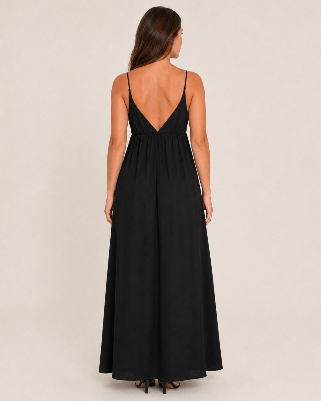 Isolde - Mouwloze Dames Midi-jurk Met Losvallende Taille