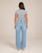 Ivara - Slim Fit Dames T-shirt Met U-hals