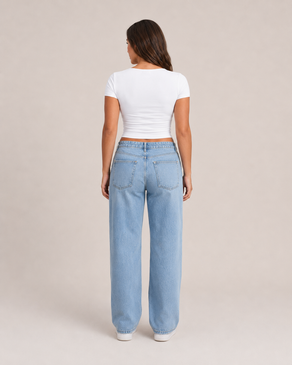 Ivara - Slim Fit Dames T-shirt Met U-hals