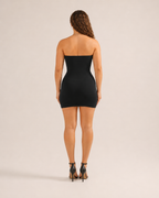 Imara - Strapless Mini-jurk Met Split Aan De Voorkant