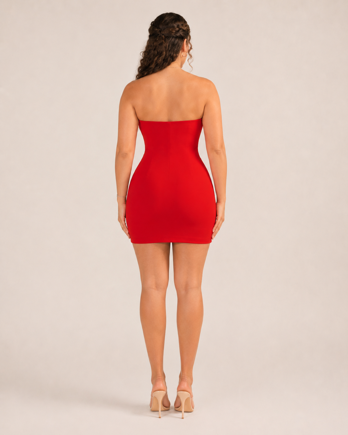 Imara - Strapless Mini-jurk Met Split Aan De Voorkant